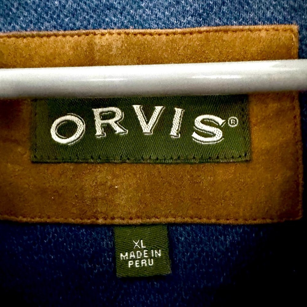 Men's 100% Pima cotton orvis quarter zip